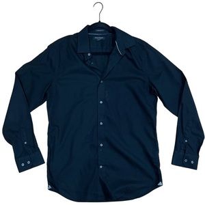 Banana Republic Camden Fit navy blue non-iron button down size M
